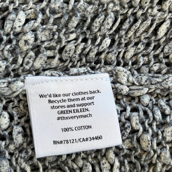 Eileen Fisher Cardigan Sweater PM Blue Gray Knit Scandi Chic Quiet Luxury Basic - Picture 12 of 12